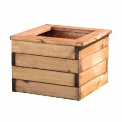 Charles Taylor 43cm Square Redwood Planter