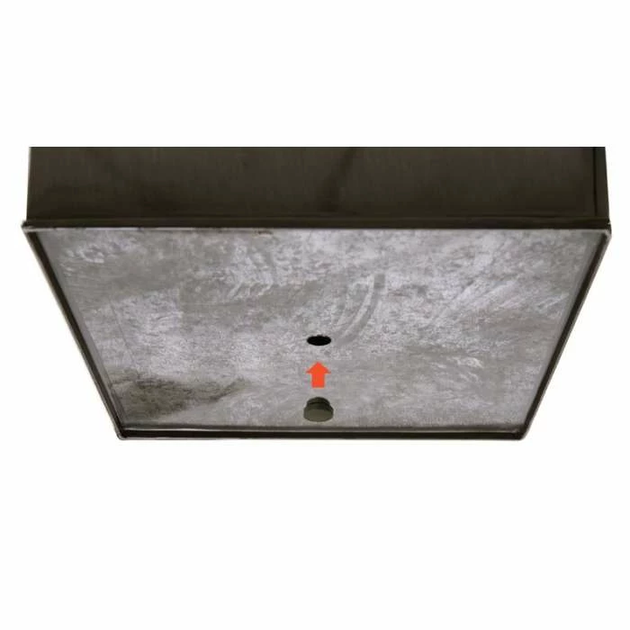 40cm Zinc Galvanised Mocha Brown Cube Planter - By Primrose™ - Image 8