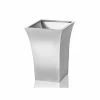 H38 Zinc Galvanised Silver Flared Square Planter - By Primrose™