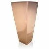 H116cm Zinc Galvanised Flared Square Planter in a Copper Finish by Primrose™