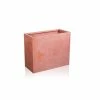 60cm Terracotta Fibrecotta Tall Trough Planter