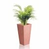 51cm Terracotta Fibrecotta Tall Flared Square Planter