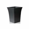 H38cm Black Square Flared Planter - By Primrose™