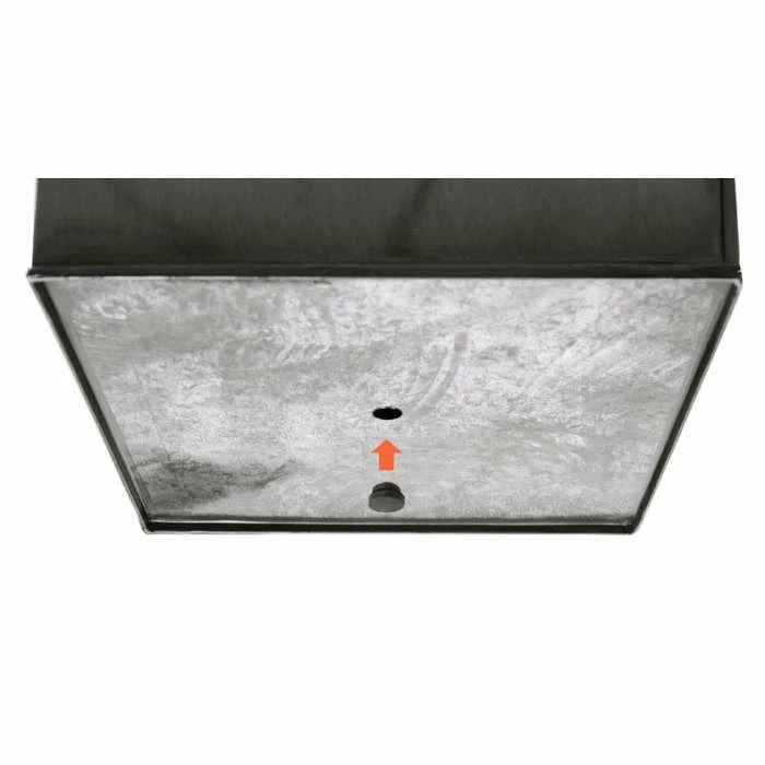 H44cm Black Square Flared Planter - By Primrose™ - Image 3