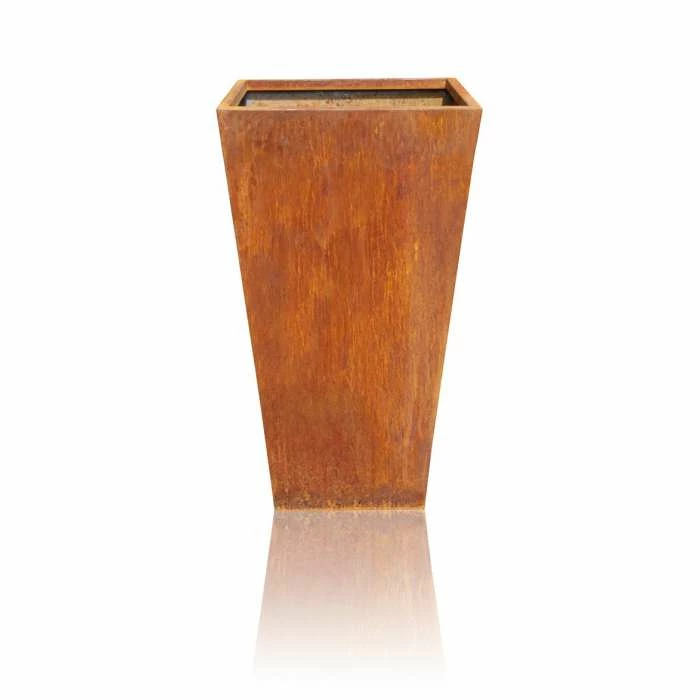H60cm Corten Steel Flared Planter - Image 3