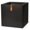 30cm Capi Tutch Cube Planter - Black