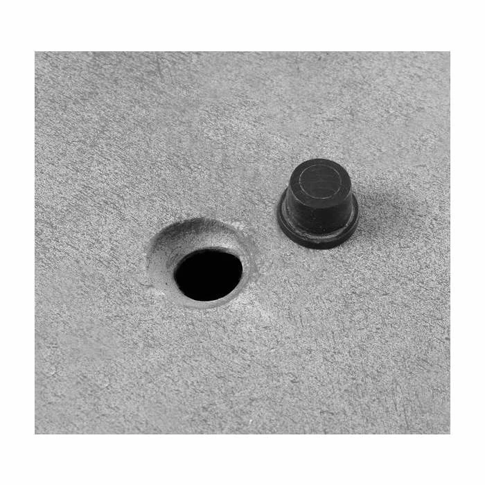 W30cm Fibrecotta Kadamus Cube Pot in Dark Grey Meteor Texture - Image 5