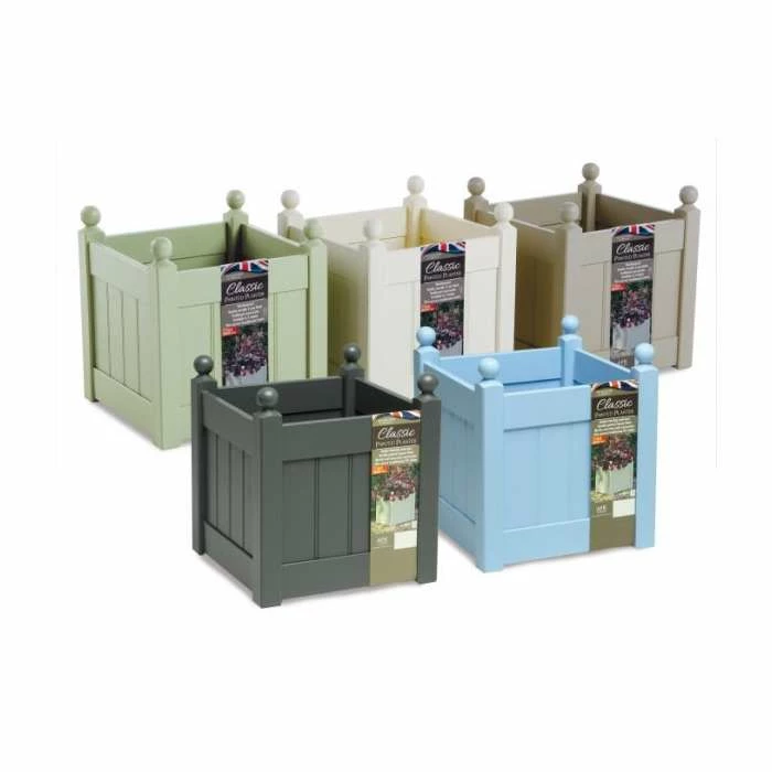 43cm Timber Heritage Sage Green Classic Planter - Image 2