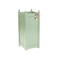 90cm Timber Heritage Sage Green Tall Classic Planter