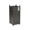 90cm Timber Charcoal Grey Tall Classic Planter