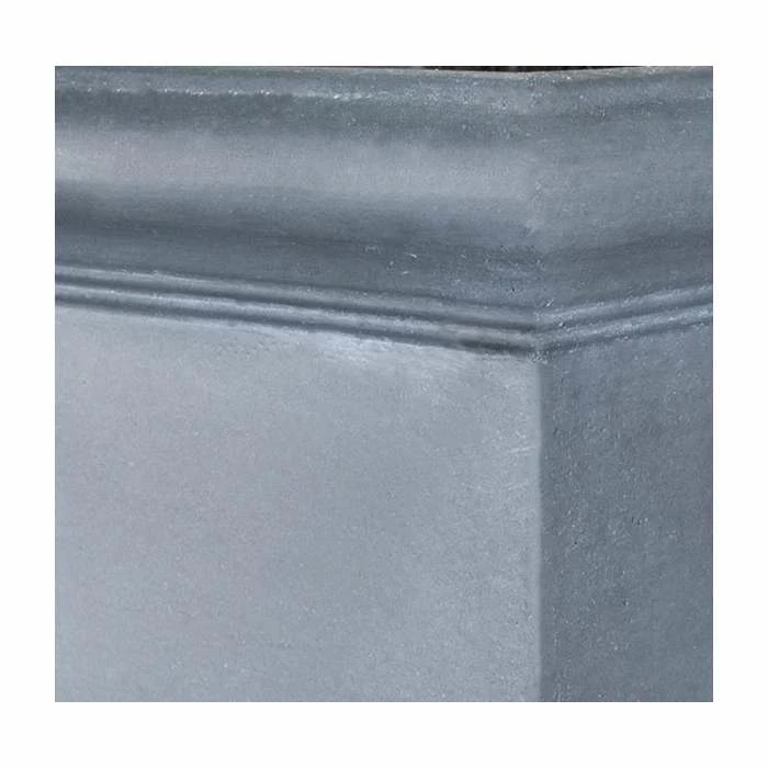 H27cm Blenheim Lead Effect Cube Pot - By Terra Pot™ - Image 2