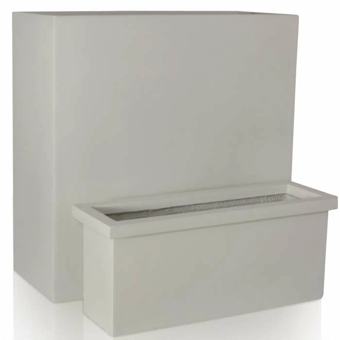 H56.5cm Small Tall Trough Planter With Insert - Image 2