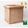 H50cm Large Terracotta Cube Planter