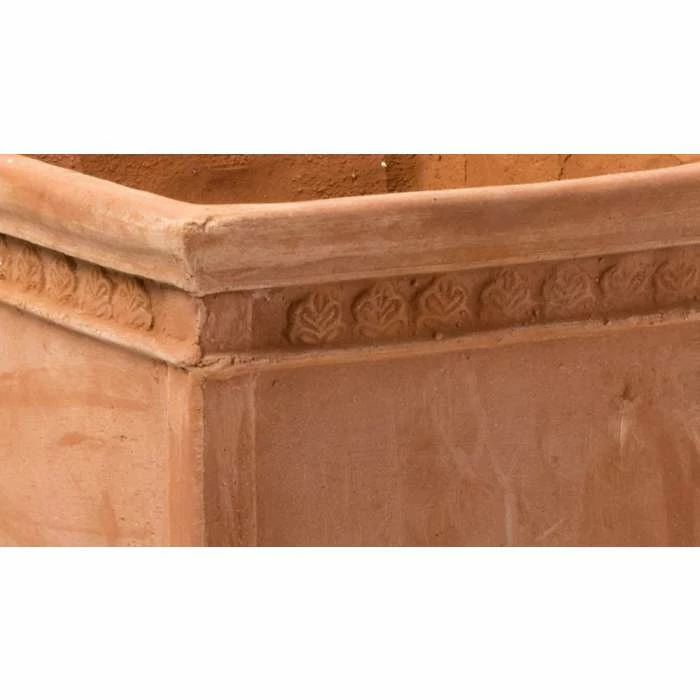 H50cm Large Light Terracotta Large Cube Planter - Image 3
