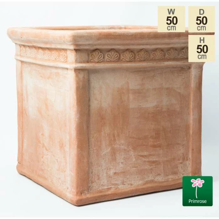 H50cm Large Light Terracotta Large Cube Planter - Image 7