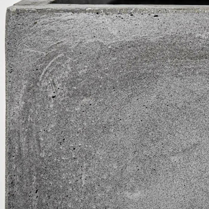 50cm Fibrecotta XL Cement Finish Cube Planter - Image 4