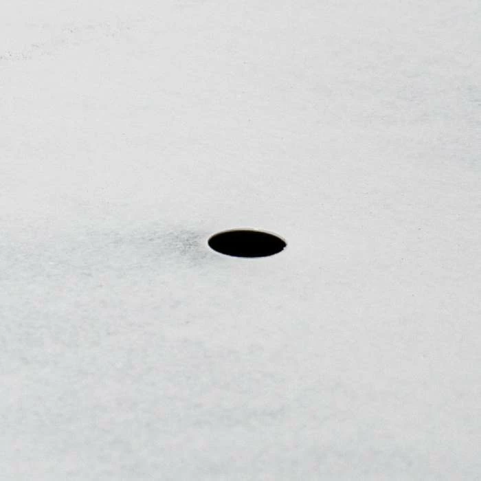 90cm Flared Square Zinc White Gloss Dipped Galvanised Plante - Image 3