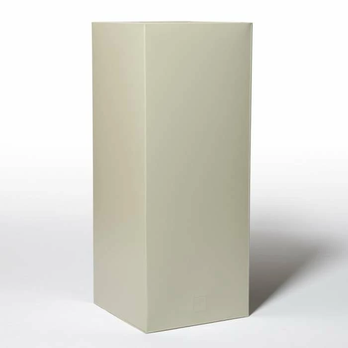 H100cm Tall Cube Zinc Dipped Galvanised Planter - Image 2