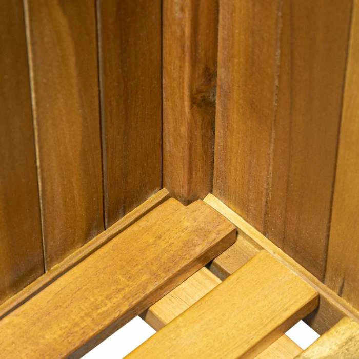 30cm Cube Hardwood Planter - Image 5