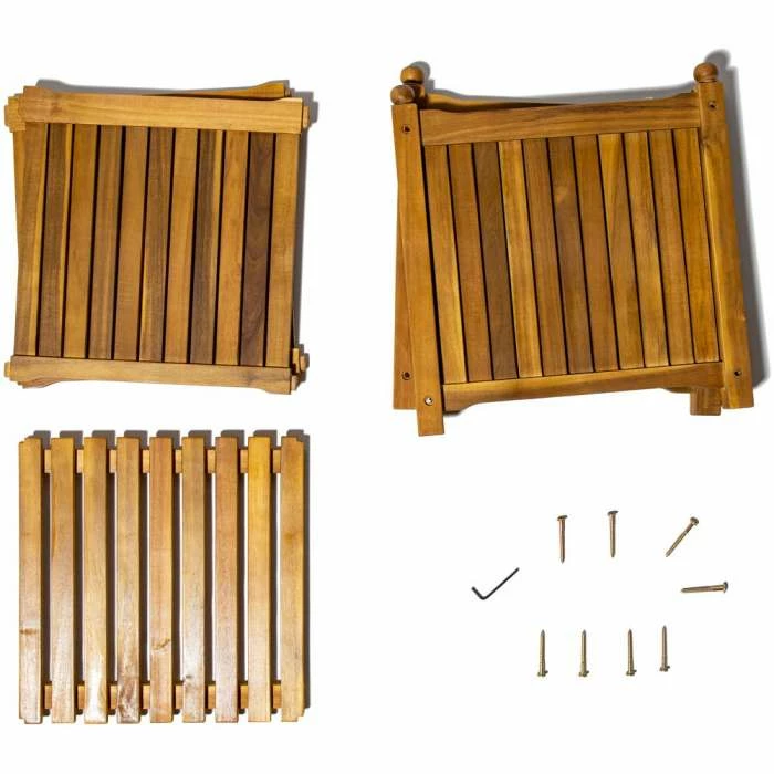 30cm Cube Hardwood Planter - Image 6