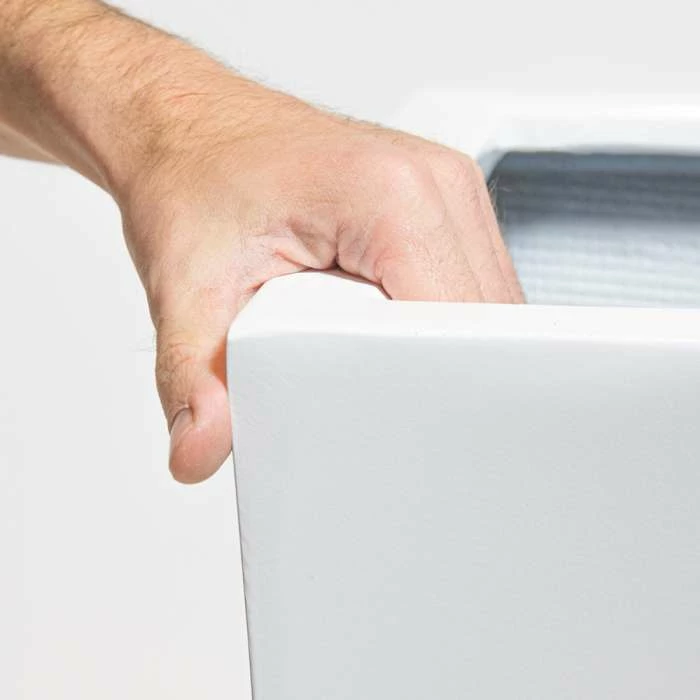 90cm White Gloss Polystone Tall Flared Planter - Image 4