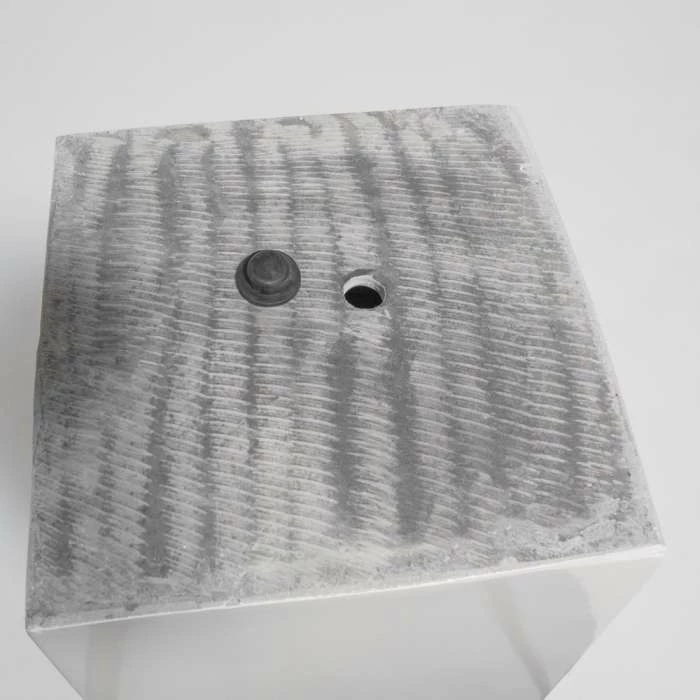 90cm White Gloss Polystone Tall Flared Planter - Image 5