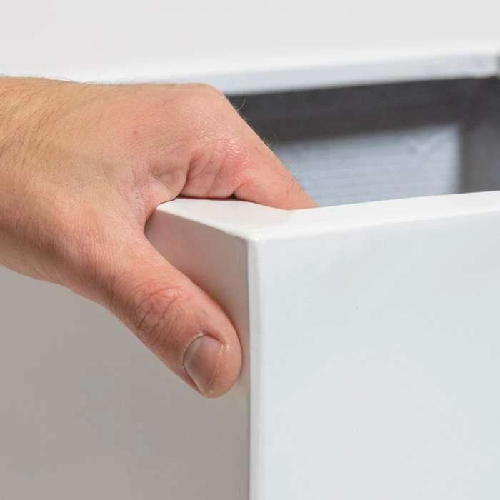 60cm White Gloss Polystone Cube Planter - Image 4