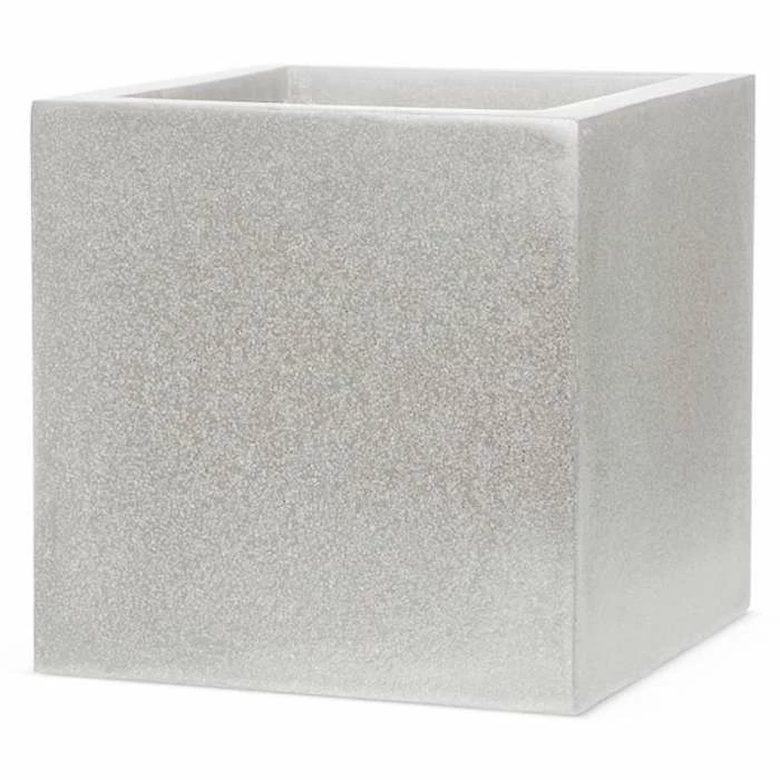 50cm Capi Lux Terrazzo Planter Square Large in Grey
