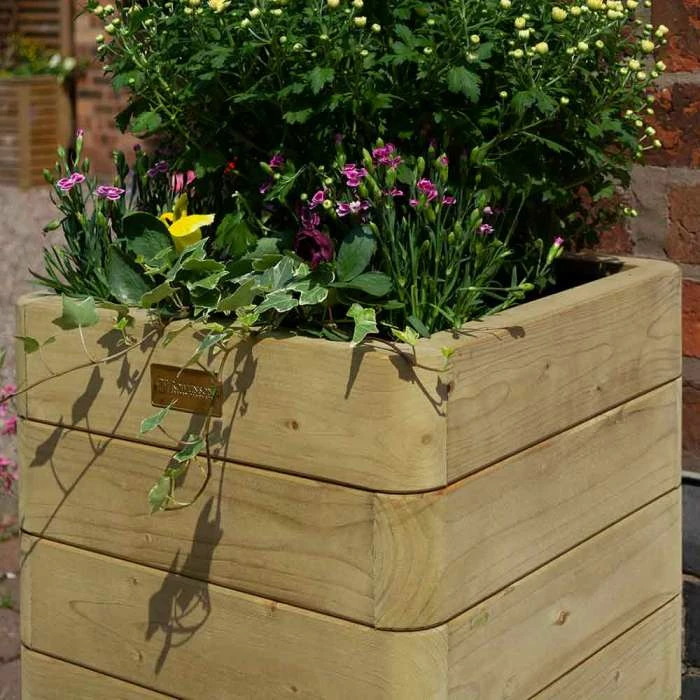 57cm Marberry Tall Hardwood Planter by Rowlinson® - Image 2