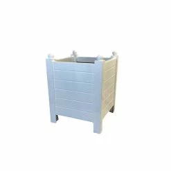 H80cm Fibreglass Versailles Style Planter in Matt Finish - Light Blue