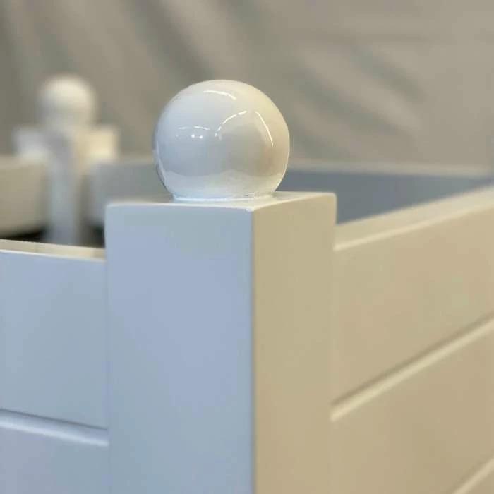 H80cm Fibreglass Versailles Style Planter in Matt Finish - Poppy Red - Image 3