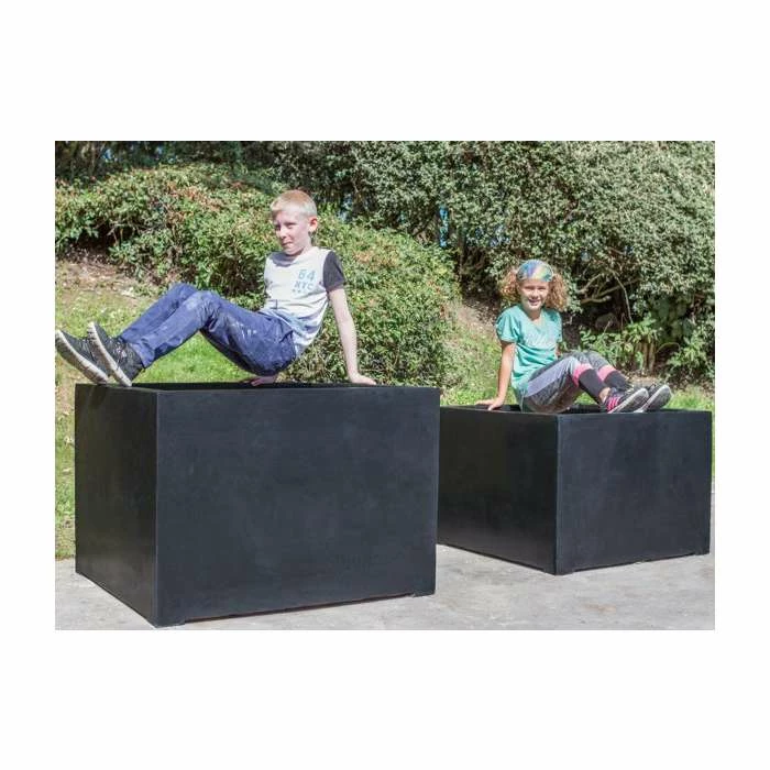 L100cm Titanic Polystone Cube Planter - Image 5