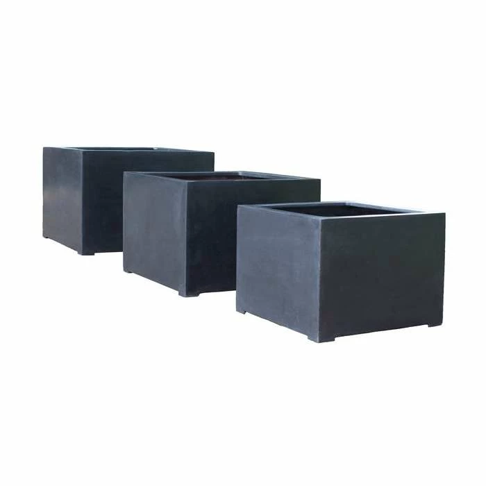 L100cm Titanic Polystone Cube Planter - Image 7