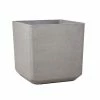 H48cm Volcanic Grey Square Planter - By Primrose™